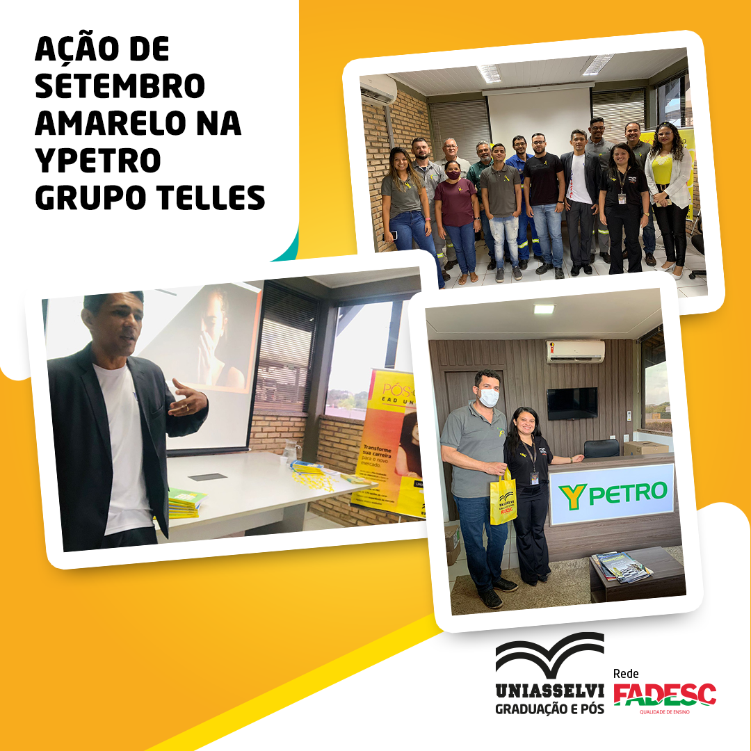 AÇÃO DE SETEMBRO AMARELO NA YPETRO GRUPO TELLES