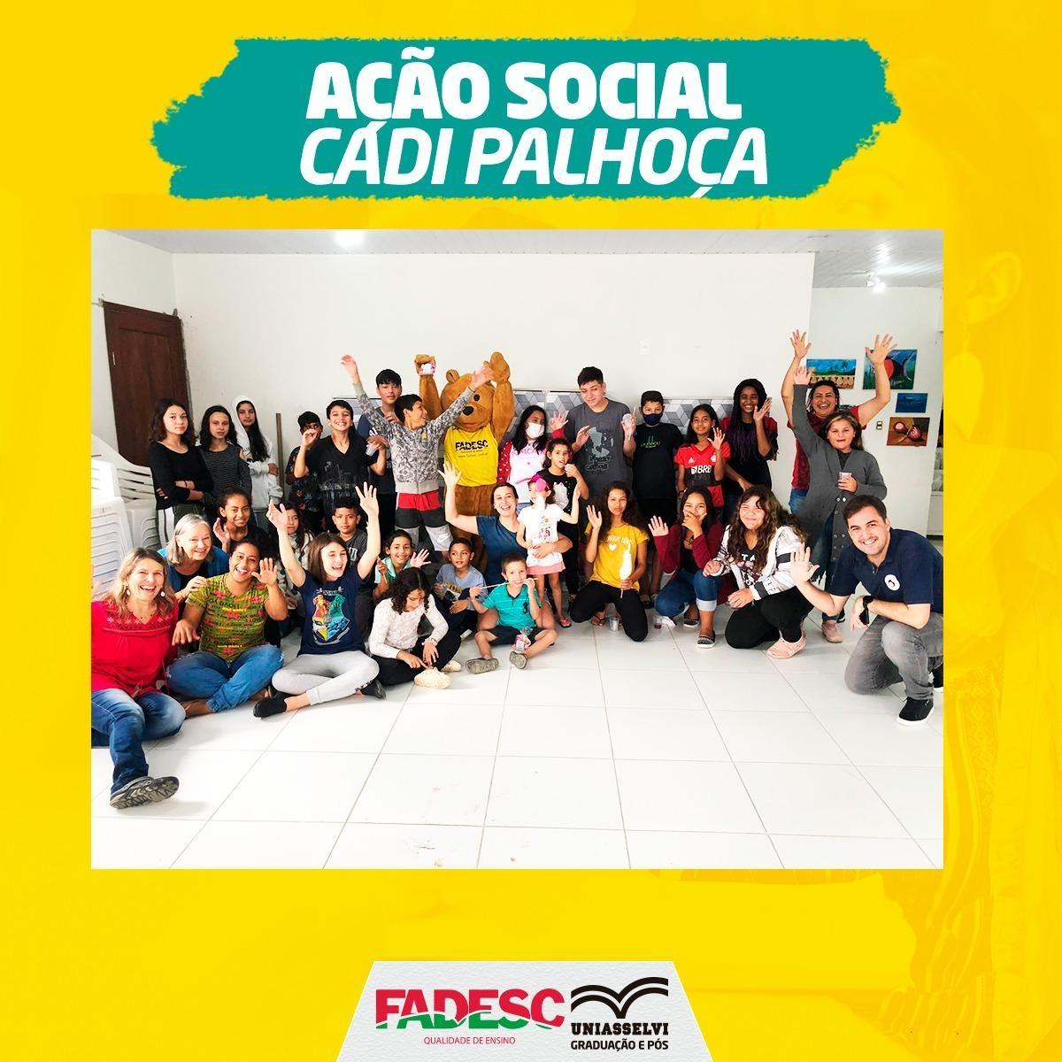 Ação social em conjunto com o CADI Palhoça