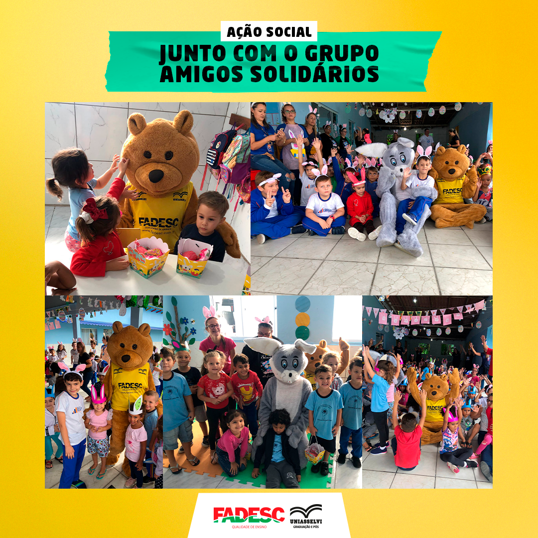 Ação social junto com o grupo Amigos Solidários