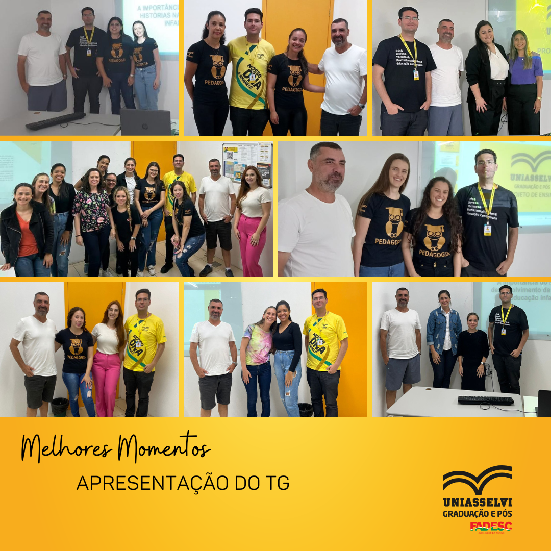 Apresentação dos T.G de Pedagogia 