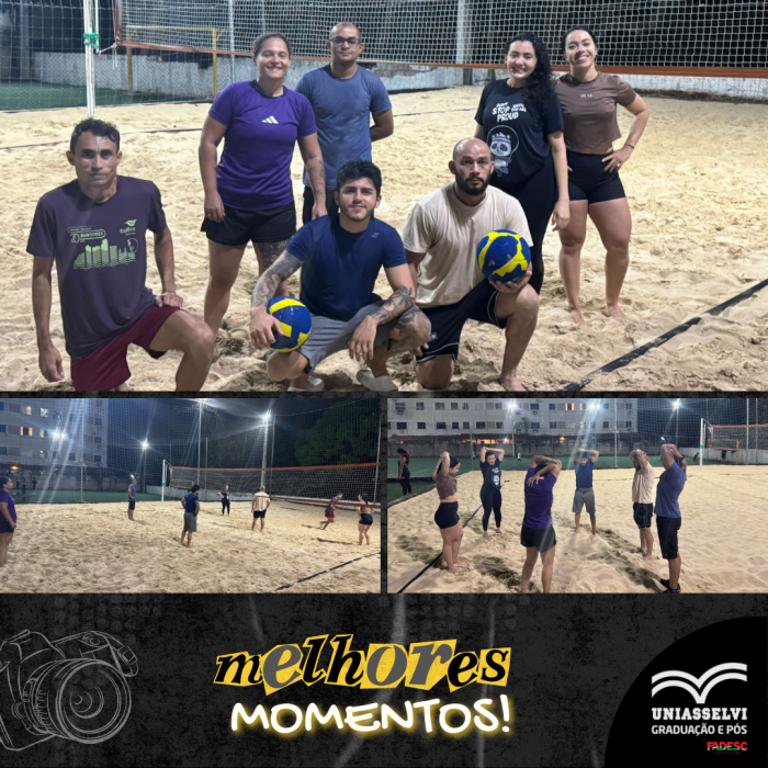Aula prática da disciplina de Voleibol