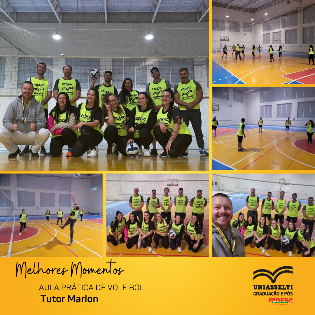 aula prática de voleibol