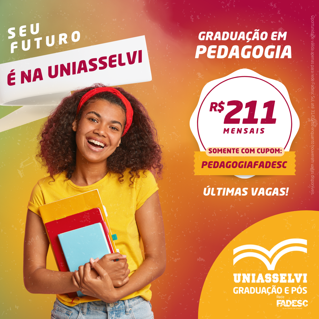 CUPOM EXCLUSIVO PEDAGOGIA