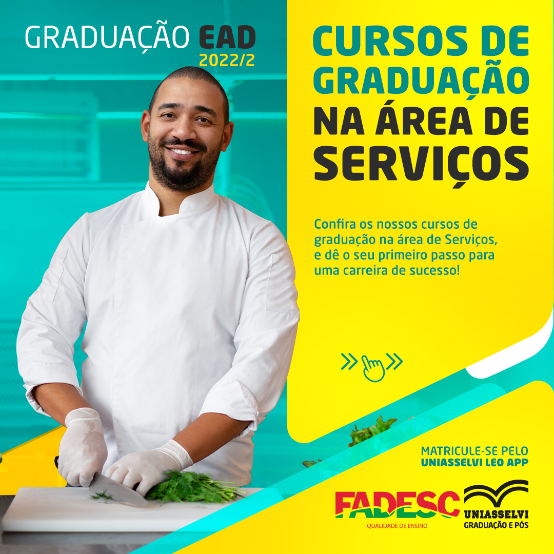 CURSOS DE GRADUAÇÃO NA ÁREA DE SERVIÇOS