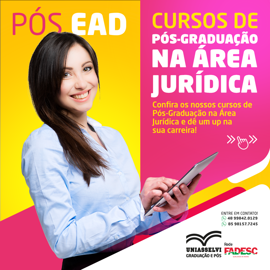 CURSOS DE PÓS GRADUAÇÃO NA ÁREA JURÍDICA