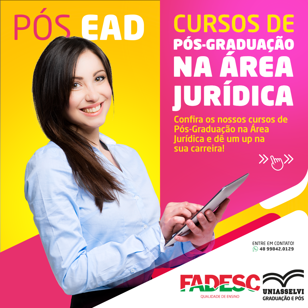 CURSOS DE PÓS GRADUAÇÃO NA ÁREA JURÍDICA