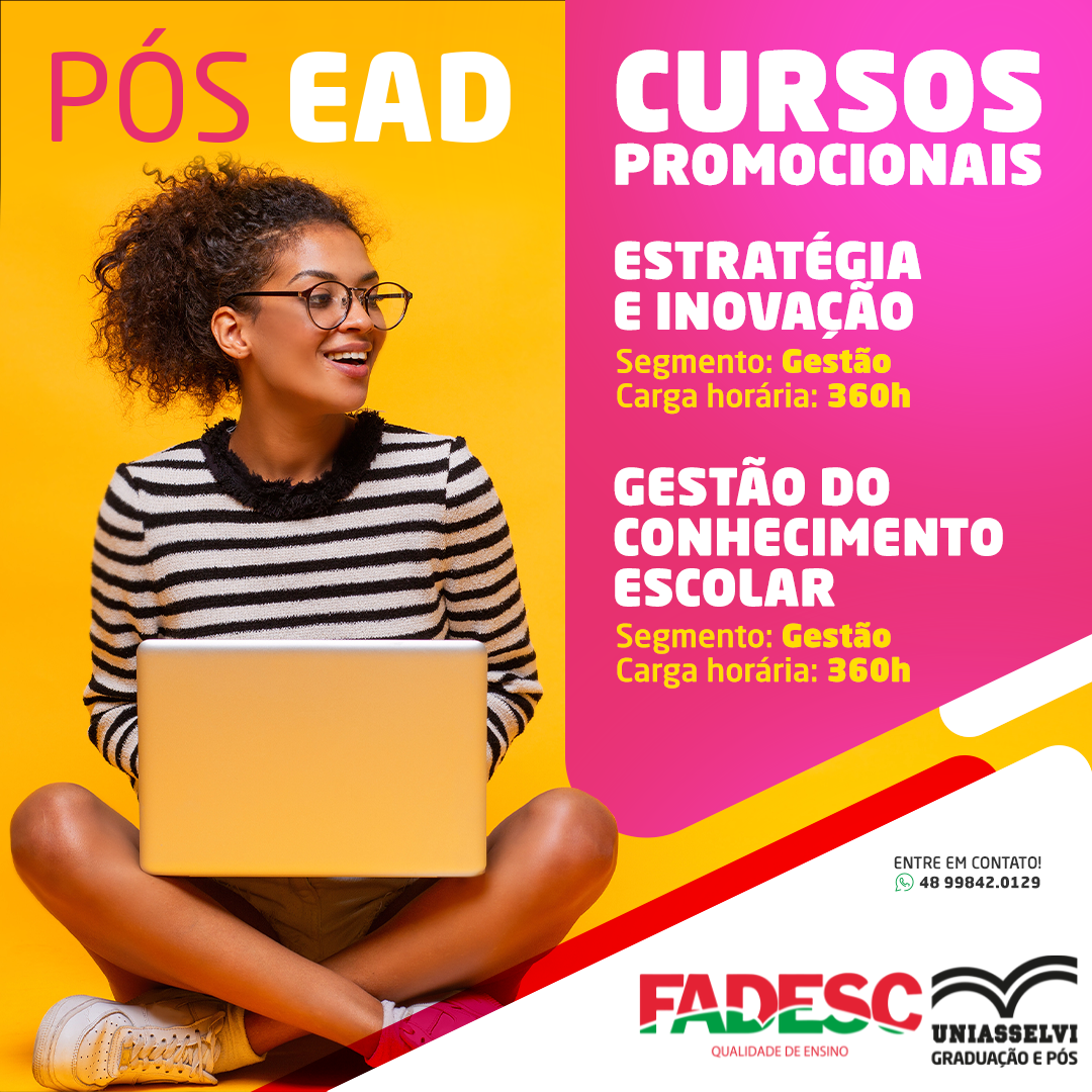 CURSOS DE PÓS GRADUAÇÃO PROMOCIONAIS