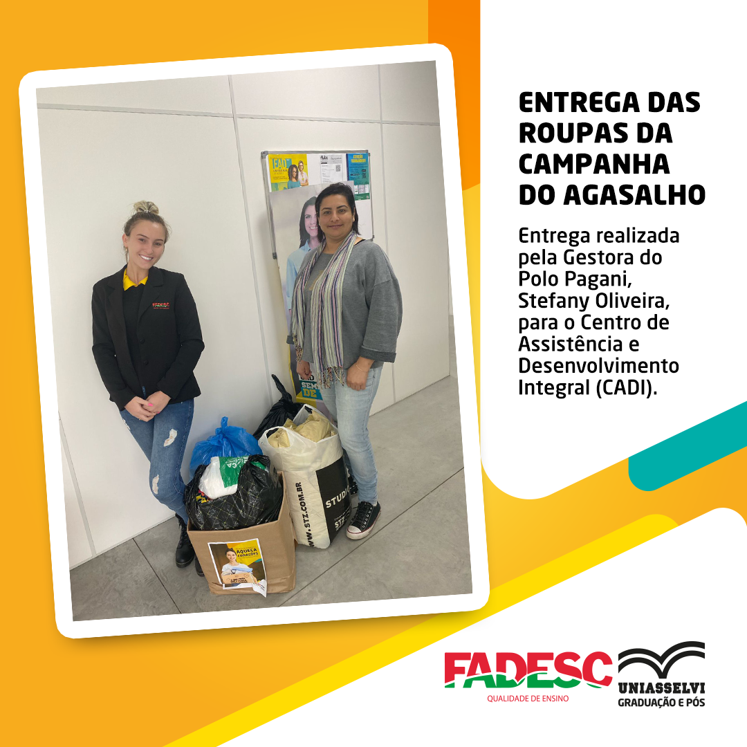 Entrega de Roupas na Campanha do Agasalho