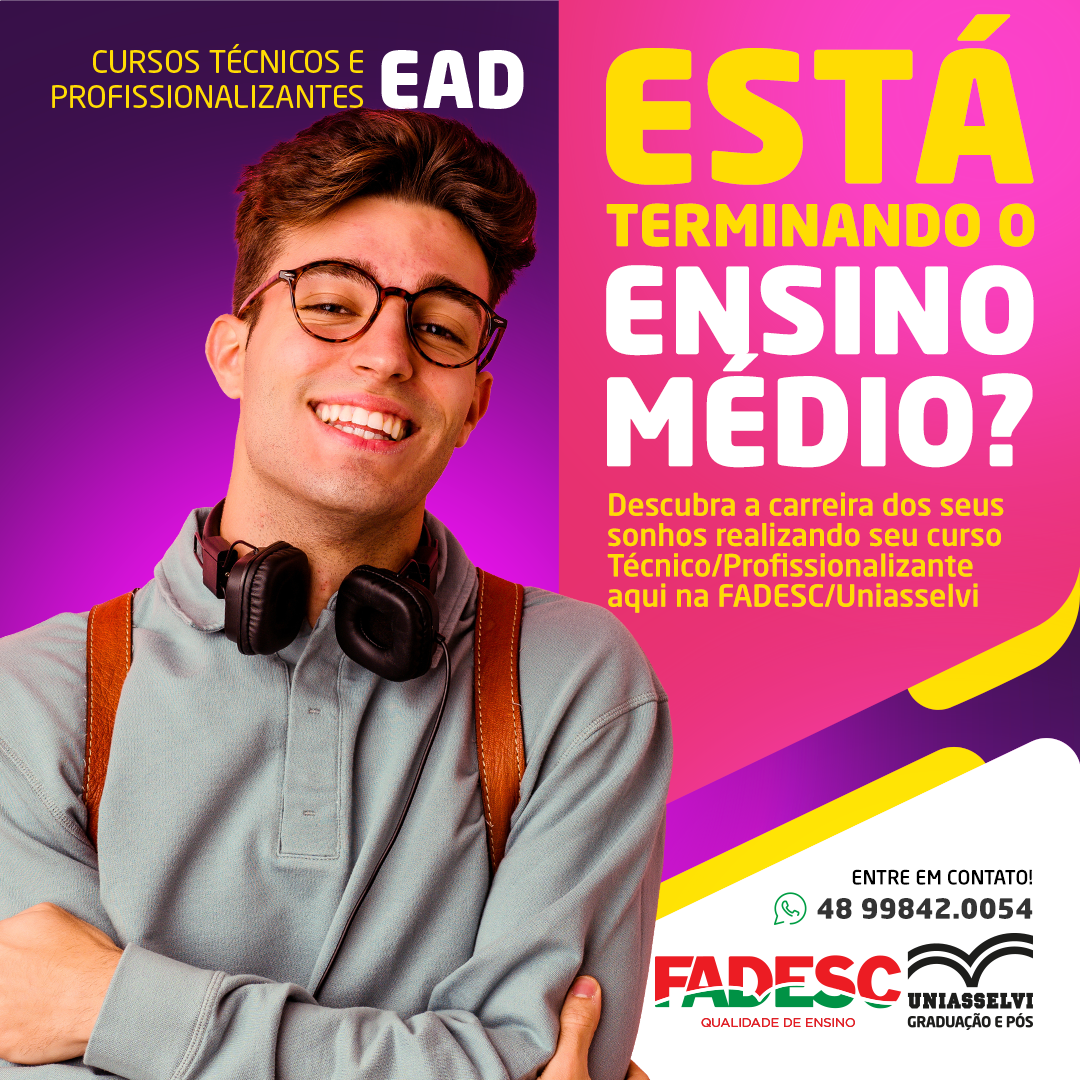 ESTÁ TERMINANDO O ENSINO MÉDIO?