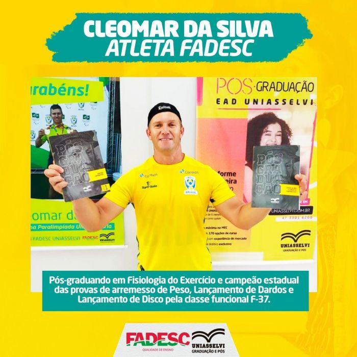 FADESC Uniasselvi apoia e incentiva paratleta Cleomar da Silva.