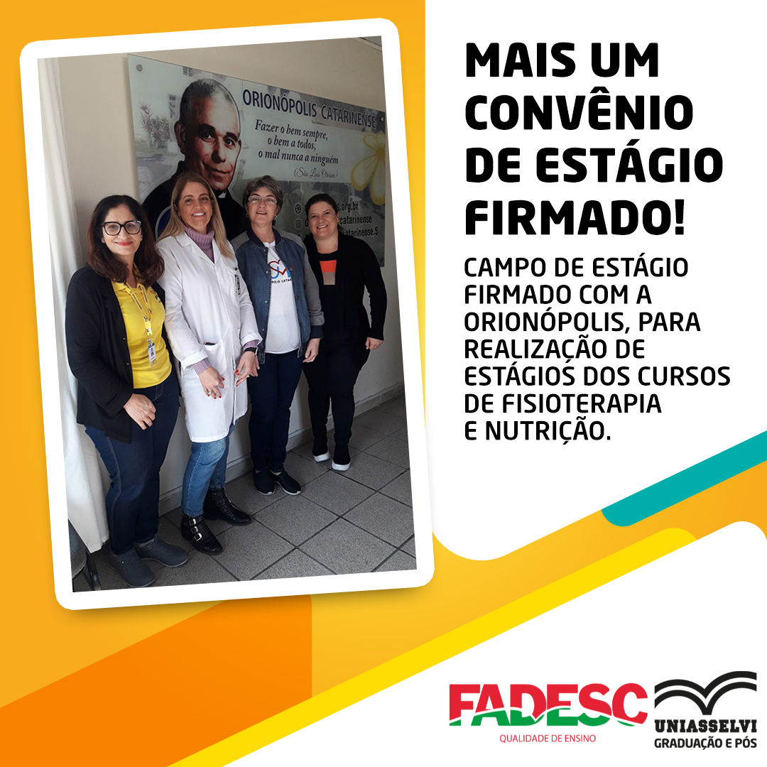 MAIS UM CONVÊNIO DE ESTÁGIO FIRMADO!
