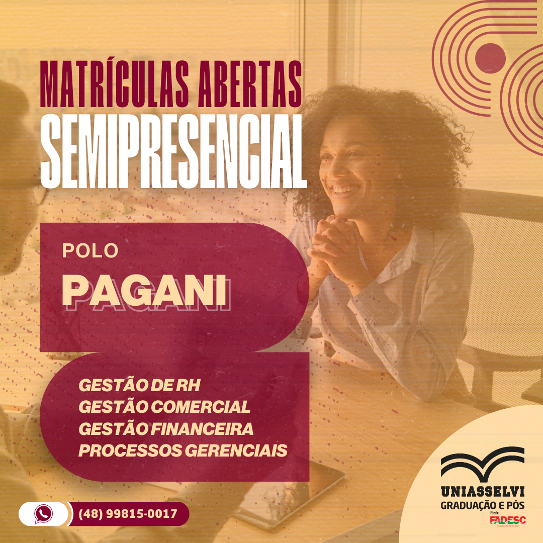 MATRÍCULAS ABERTAS PARA OS CURSOS NA ÁREA DE GESTÃO