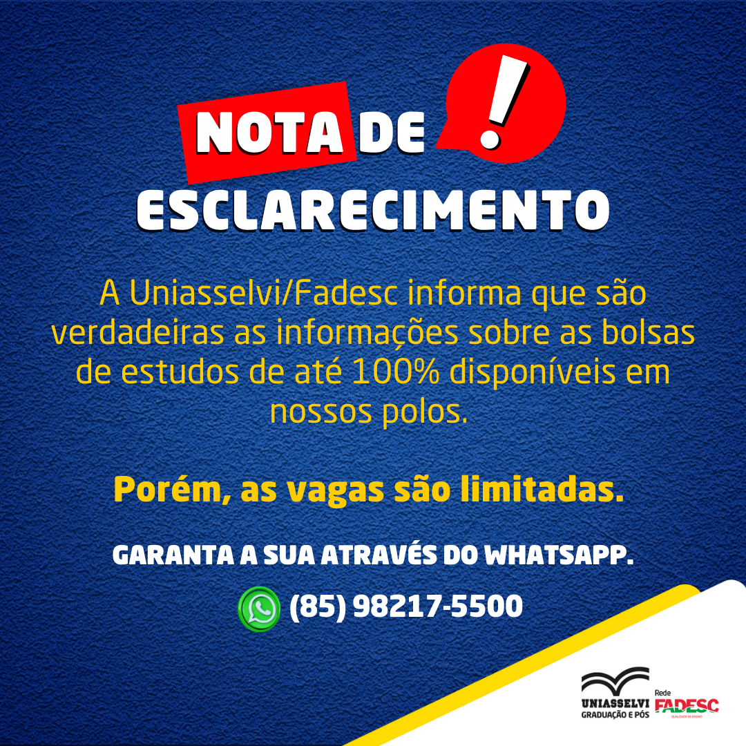 NOTA DE ESCLARECIMENTO