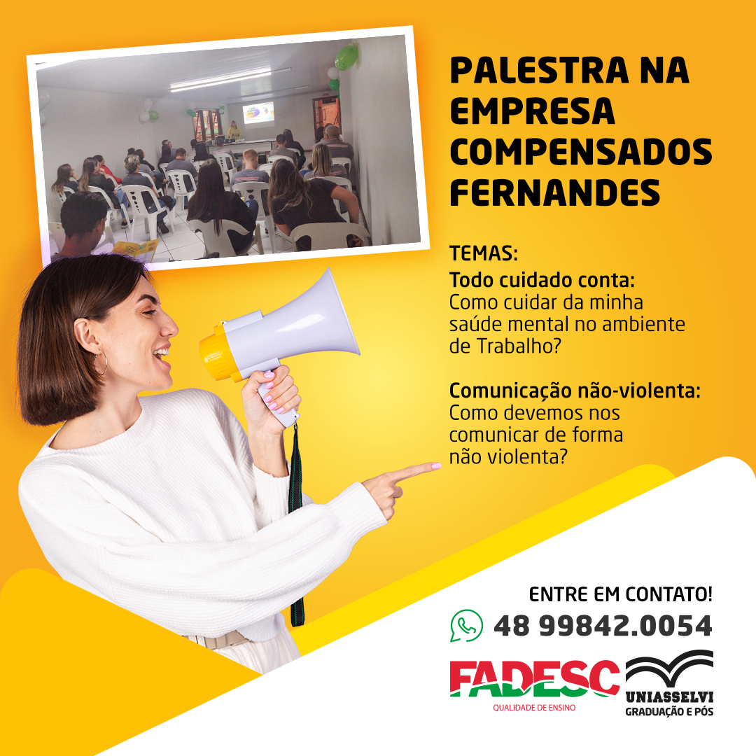 PALESTRA NA EMPRESA COMPENSADOS FERNANDES