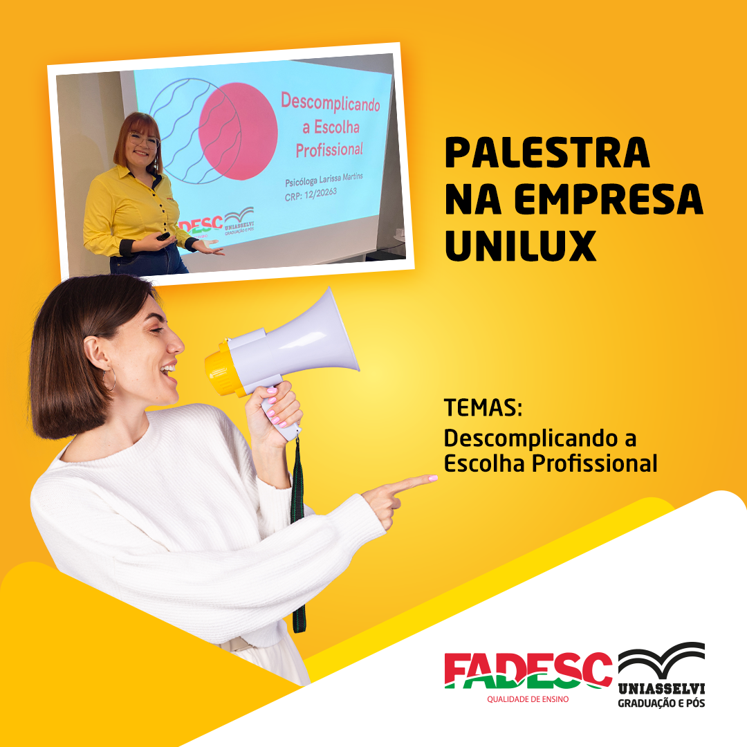 PALESTRA NA EMPRESA UNILUX