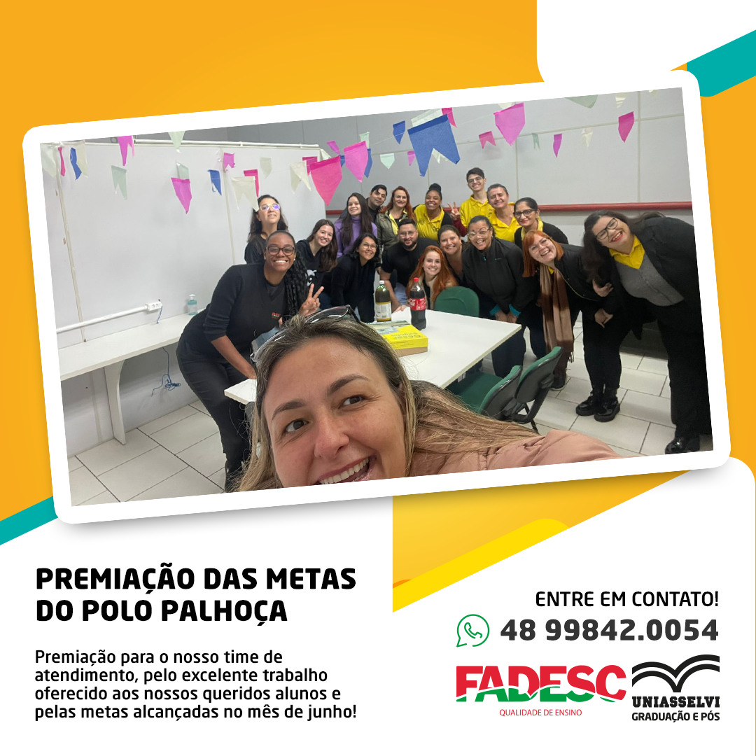 PREMIAÇÃO DAS METAS DO POLO PALHOÇA