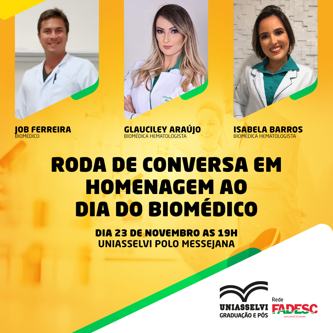 RODA DE CONVERSA EM HOMENAGEM AO DIA DO BIOMÉDICO