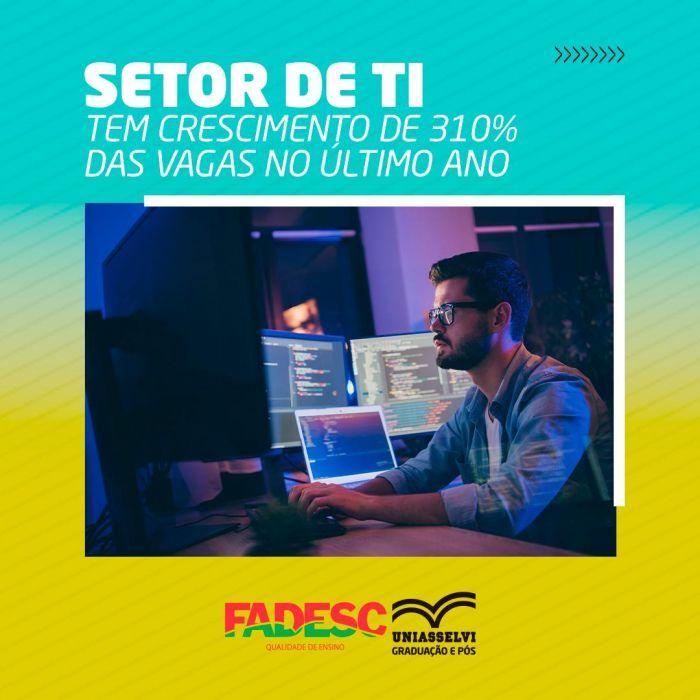 Setor de TI tem crescimento de 310% das vagas no último ano