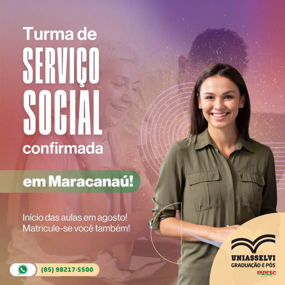 TURMA CONFIRMADA DE SERVIÇO SOCIAL EM MARACANAÚ