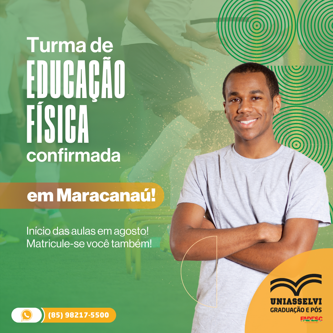 TURMA DE EDUCAÇÃO FÍSICA CONFIRMADA