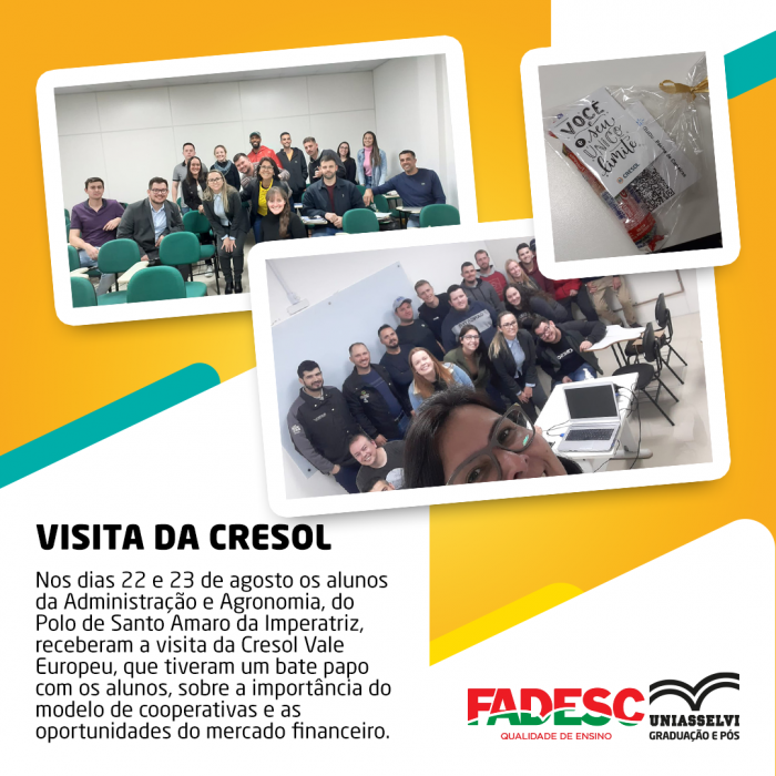 Visita da Cresol na FADESC/Uniasselvi