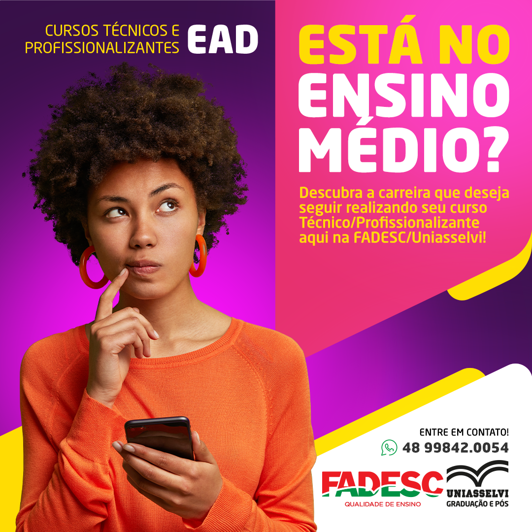 VOCÊ ESTÁ NO ENSINO MÉDIO?