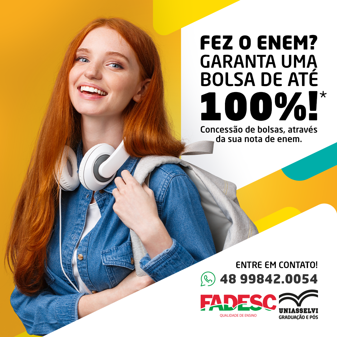 Você sabia que sua nota no enem vale mais na Uniasselvi?