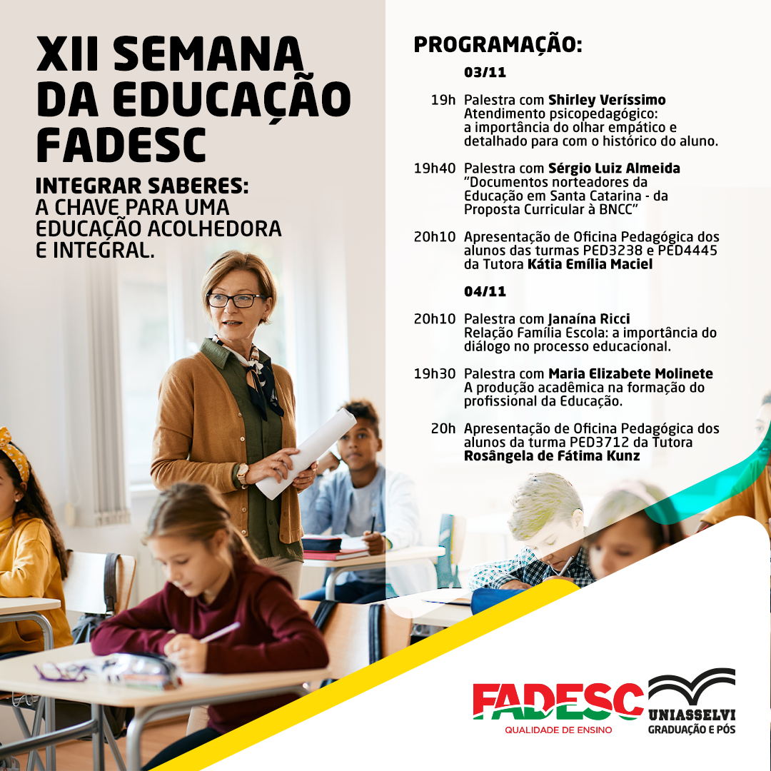 XII SEMANA DA EDUCAÇÃO FADESC