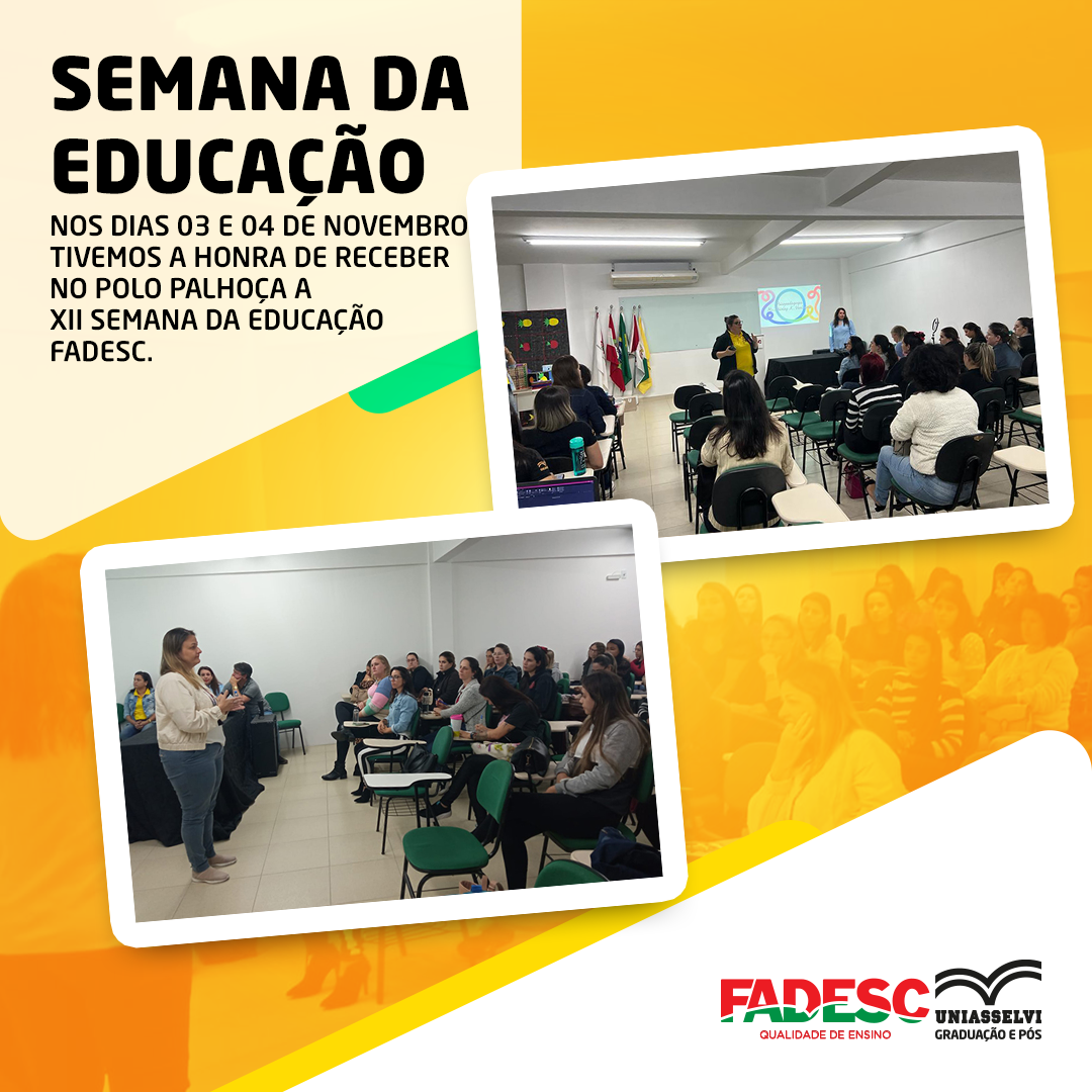 XII SEMANA DA EDUCAÇÃO NO POLO PALHOÇA